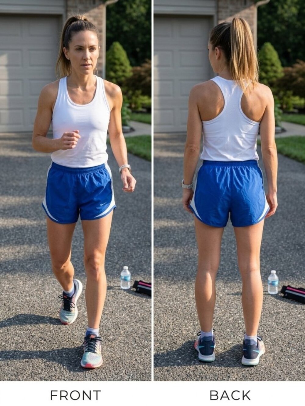 Nike Women's Dri-FIT Tempo Running Shorts S Royal Blue White Mesh Active Gym 3"
